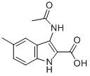 structure of CAS# 56545-54-1, 3-Acetamido-5-Methyl-1H-Indole-2-Carboxylic acid;Zinc00326016