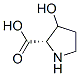structure of CAS# 567-36-2, 3-Hydroxyproline;(2S)-3-Hydroxy-2-Pyrrolidinecarboxylic Acid;(2S)-3-Hydroxyproline;Proline, 3-Hydroxy- (Van)