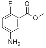 structure of CAS# 56741-34-5, Methyl 5-Amino-2-Fluorobenzoate;Methyl 5-Amino-2-Fluorobenzenecarboxylate;METHYL 5-AMINO-2-FLUOROBENZOATE