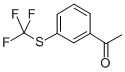 structure of CAS# 56773-33-2, 3'-(Trifluoromethylthio)Acetophenone;1-(3-TRIFLUOROMETHYLSULFANYL-PHENYL)-ETHANONE;3''-[(Trifluoromethyl)-Mercapto]-Acetophenone;3'-(TRIFLUOROMETHYLTHIO)ACETOPHENONE