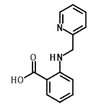 structure of CAS# 5691-02-1, 2-[(2-Pyridinylmethyl)Amino]Benzoic Acid;########;01.02.5691