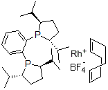 结构式 CAS# 569650-64-2, (+)-1,2-二((2R,5R)-2,5-二-异丙基磷杂环戊烷基)苯)1,5-环辛二烯)铑(I)四氟硼酸盐
