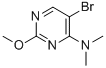 结构式 CAS# 57054-81-6, 5-溴-4-(二甲基氨基)-2-甲氧基嘧啶