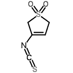 structure of CAS# 571155-23-2, 3-Isothiocyanato-2,5-Dihydrothiophene 1,1-Dioxide;1,1-dioxo-2,5-dihydrothiophen-3-isothiocyanate;3-isothiocyanato-2,5-dihydrothiophene 1,1-dioxide;3-Isothiocyanato-2,5-dihydro-thiophene 1,1-dioxide