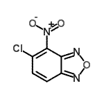 结构式 CAS# 5714-17-0, 5-氯-4-硝基-2,1,3-苯并恶二唑
