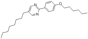structure of CAS# 57202-48-9, 2-[4-N-(Hexyloxy)Phenyl]-5-n-Octylpyrimidine;2-[4-(N-HEXYLOXY)-PHENYL)-5-N-OCTYL-PYRIMIDINE: 99.5%;2-[4-N-(HEXYLOXY)PHENYL]-5-N-OCTYLPYRIMIDINE;2-(4-HEXYLOXYPHENYL)-5-OCTYLPYRIMIDINE