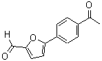 结构式 CAS# 57268-39-0, 5-(4-乙酰基-苯基)-呋喃-2-甲醛