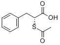 结构式 CAS# 57359-76-9, (R)-2-乙酰基硫代-苯丙酸