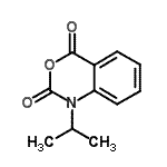 结构式 CAS# 57384-39-1, 1-异丙基-2H-3,1-苯并恶嗪-2,4(1H)-二酮