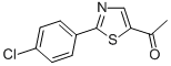structure of CAS# 57560-99-3, 1-[2-(4-Chlorophenyl)-1,3-Thiazol-5-Yl]-1-Ethanone;1-[2-(4-Chlorophenyl)Thiazol-5-Yl]Ethanone;1-[2-(4-Chlorophenyl)-5-Thiazolyl]Ethanone;6D-079