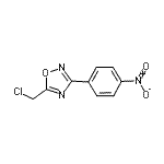 结构式 CAS# 57611-19-5, 5-(氯甲基)-3-(4-硝基苯基)-1,2,4-恶二唑