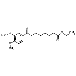 structure of CAS# 57641-19-7, Ethyl 8-(3,4-Dimethoxyphenyl)-8-Oxooctanoate;ethyl 8-(3,4-dimethoxyphenyl)-8-oxooctanoate