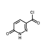 structure of CAS# 57658-96-5, 6-Oxo-1,6-Dihydro-3-Pyridazinecarbonyl Chloride;6-oxo-1,6-dihydropyridazine-3-carbonyl chloride