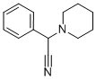 结构式 CAS# 5766-79-0, 2-苯基-2-哌啶乙腈