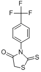 structure of CAS# 57669-54-2, 2-Thioxo-3-[4-(Trifluoromethyl)Phenyl]-1,3-Thiazolidin-4-One;2-Thioxo-3-[4-(Trifluoromethyl)Phenyl]Thiazolidin-4-One;2-Thioxo-3-[4-(Trifluoromethyl)Phenyl]-4-Thiazolidinone;Nsc279242