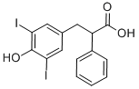 结构式 CAS# 577-91-3, 碘阿芬酸