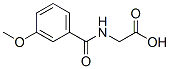 structure of CAS# 57728-61-7, (3-Methoxy-Benzoylamino)-Acetic Acid;2-[[(3-Methoxyphenyl)-Oxomethyl]Amino]Acetate;2-[(3-Methoxyphenyl)Carbonylamino]Ethanoate;Zinc00126125