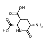 CAS 登录号：57728-70-8， (2S,3R,5S)-5-氨基-6-氧代-2,3-哌啶二甲酸