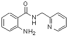 structure of CAS# 57786-49-9, 2-Amino-N-(2-Pyridinylmethyl)Benzamide;(2-aminophenyl)-N-(2-pyridylmethyl)carboxamide;2-amino-N-(2-pyridinylmethyl)benzamide;benzamide, 2-amino-N-(2-pyridinylmethyl)