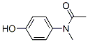 structure of CAS# 579-58-8, N-Methyl-4'-Hydroxyacetoanilide;N-(4-Hydroxyphenyl)-N-Methyl-Acetamide;N-(4-Hydroxyphenyl)-N-Methyl-Ethanamide;Nsc4968