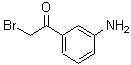 结构式 CAS# 57946-55-1, 1-(3-氨基苯基)-2-溴乙酮