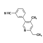 CAS#: 579475-86-8， 3-(6-Ethyl-4-Methyl-3-Pyridinyl)Benzonitrile