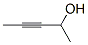 结构式 CAS# 58072-60-9, 3-戊炔-2-醇