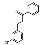 结构式 CAS# 58122-03-5, 3-(3-氯苯基)-1-苯基-1-丙酮