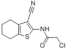 structure of CAS# 58125-40-9, 2-Chloro-N-(3-Cyano-4,5,6,7-Tetrahydro-1-Benzothiophen-2-Yl)Acetamide;2-Chloro-N-(3-Cyano-4,5,6,7-Tetrahydrobenzothiophen-2-Yl)Acetamide;2-Chloro-N-(3-Cyano-4,5,6,7-Tetrahydro-1-Benzothiophen-2-Yl)Ethanamide;Sbb004662