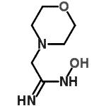structure of CAS# 5815-63-4, N-Hydroxy-2-(4-Morpholinyl)Ethanimidamide;(1Z)-N'-hydroxy-2-(4-morpholinyl)ethanimidamide;(1Z)-N'-hydroxy-2-morpholin-4-ylethanimidamide;(Z)-N'-hydroxy-2-(morpholin-4-yl)ethenimidamide