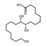 CAS 登录号：583-86-8， (9S,10S)-9,10,18-三羟基十八烷酸