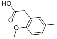 structure of CAS# 58506-24-4, (2-Methoxy-5-Methylphenyl)Acetic Acid;2-(2-Methoxy-5-Methyl-Phenyl)Acetate;2-(2-Methoxy-5-Methyl-Phenyl)Ethanoate;Zinc01656247