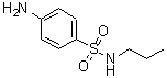 structure of CAS# 58687-83-5, 4-Amino-N-Propylbenzenesulfonamide;[(4-aminophenyl)sulfonyl]propylamine;AN-329/42712267;MFCD05666729