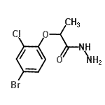 结构式 CAS# 588679-51-0, 2-(4-溴-2-氯苯氧基)丙酰肼