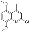 structure of CAS# 58868-27-2, 2-Chloro-5,8-Dimethoxy-4-Methylquinoline;2-Chloro-5,8-Dimethoxy-4-Methyl-Quinoline;Ag-670/08601029;Timtec1_003932