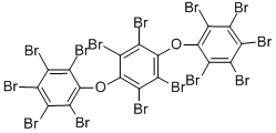 结构式 CAS# 58965-66-5, 十四溴-1,4-二苯氧基苯