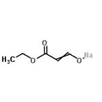 结构式 CAS# 58986-28-0, 钠3-乙氧基-3-氧代-1-丙烯-1-醇