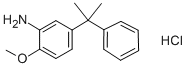 structure of CAS# 58999-69-2, 5-Cumyl-o-Anisidine Hydrochloride;5-CUMYL-O-ANISIDINE HYDROCHLORIDE