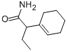 structure of CAS# 59-13-2, 2-(1-Cyclohexenyl)Butyramide;2-(1-Cyclohexenyl)Butyramide;St5443071;Nsc163510