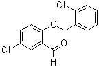 结构式 CAS# 590359-98-1, 5-氯-2-[(2-氯苄基)氧基]苯甲醛