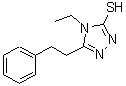 structure of CAS# 590376-41-3, 4-Ethyl-5-(2-Phenylethyl)-4H-1,2,4-Triazole-3-Thiol;4-ethyl-5-(2-phenylethyl)-1,2,4-triazole-3-thiol;4-ethyl-5-(2-phenylethyl)-4H-1,2,4-triazole-3-thiol;4-Ethyl-5-phenethyl-4H-[1,2,4]triazole-3-thiol