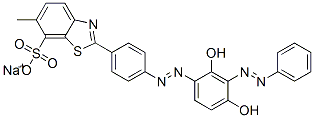 CAS#: 5915-59-3， Sodium 2-[4-[[2,4-Dihydroxy-3-(Phenylazo)Phenyl]Azo]Phenyl]-6-Methylbenzothiazole-7-Sulphonate