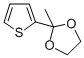 structure of CAS# 5916-12-1, 2-Acetylthiophene Ethylene Acetal;2-METHYL-2-(2-THIENYL)-1,3-DIOXOLANE;2-ACETYLTHIOPHENE ETHYLENE ACETAL;2-ACETYLBROMOTHIOPHENE KETAL