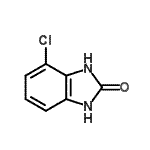 structure of CAS# 5918-97-8, 4-Chloro-1,3-Dihydro-2H-Benzimidazol-2-One;4-chloro-1H-benzo[d]imidazol-2(3H)-one