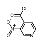 结构式 CAS# 59290-83-4, 3-硝基异烟酰氯化物