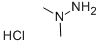 structure of CAS# 593-82-8, 1,1-Dimethylhydrazine Hydrochloride;1,1-Dimethylhydrazine Monohydrochloride;Hydrazine, 1,1-Dimethyl-, Hydrochloride