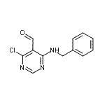 结构式 CAS# 59311-82-9, 4-(苄基氨基)-6-氯-5-嘧啶甲醛