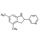 CAS 登录号：593232-98-5， 4,6-二甲基-2-(3-吡啶基)吲哚啉