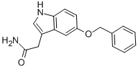 结构式 CAS# 5933-28-8, 5-苄氧基吲哚-3-乙酰胺