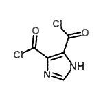 structure of CAS# 59399-36-9, 1H-Imidazole-4,5-Dicarbonyl Dichloride;1H-imidazole-4,5-dicarbonyl dichloride